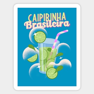 Caipirinha Brazil Brasil Brazilian Mixed Drinks Bartender Magnet